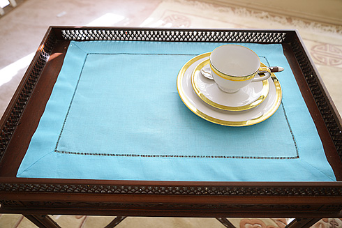 Backelor Button color Hemstitch Placemat 14"x20".